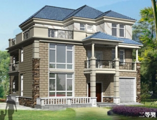【永云別墅】AT972三層高檔別墅帶車(chē)庫(kù)建房設(shè)計(jì)施工圖紙14m×15m