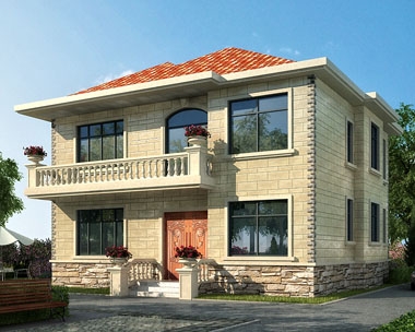 永云別墅AT262二層現代新農村小別墅建筑施工圖紙12mx11.24m