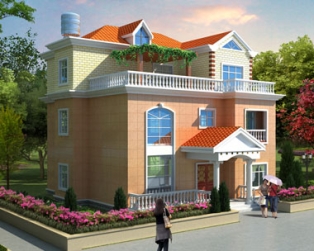 永云別墅AT1725自建實用大方三層別墅建筑設計圖紙12mx11.7m