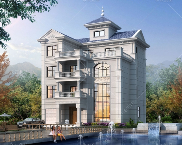 福建楊總四層歐式/漂亮旋梯/帶觀景炮樓別墅定制案例