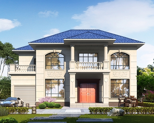 AT2943美觀實用帶車庫新農村自建房二層小別墅設計全套施工圖紙16x10.35米